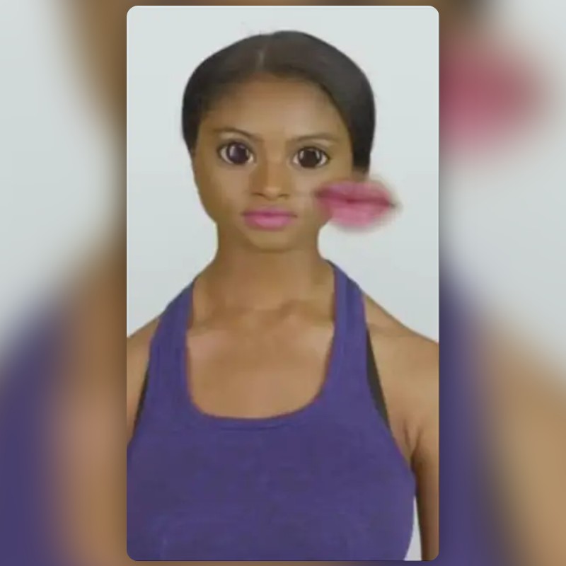 Cute lips Lens by RISA Snapchat Lenses and Filters