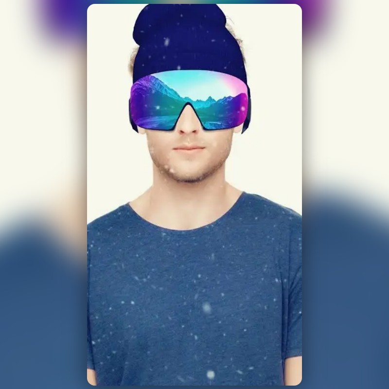Snowboard Glasses Lens by Snapchat Snapchat Lenses and Filters