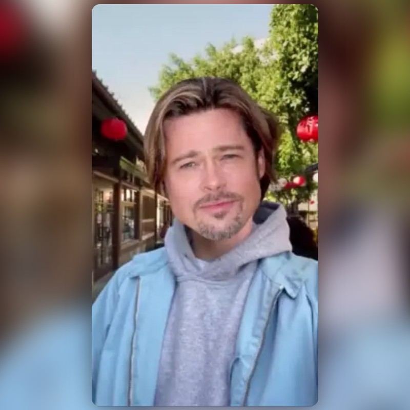 Brad Pitt Filter by Cédric Bailly Snapchat Lenses
