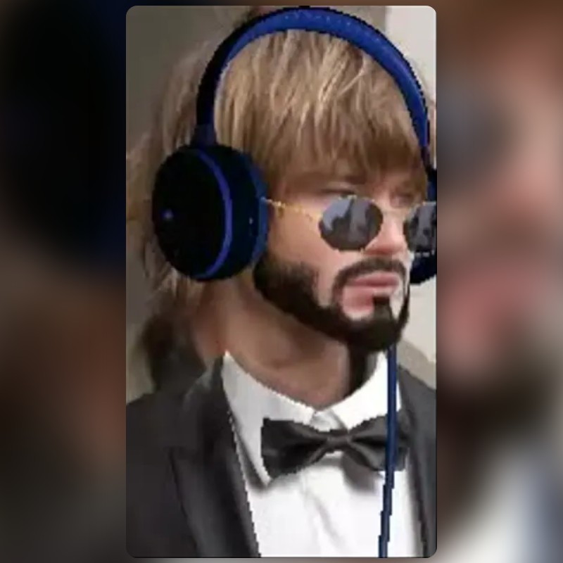 Gigachad Headphone Lens by Sky Snapchat Lenses and Filters