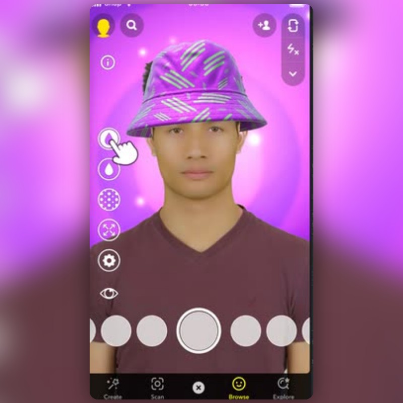 Bucket hat Lens by Skylar Hartshorn Snapchat Lenses and Filters