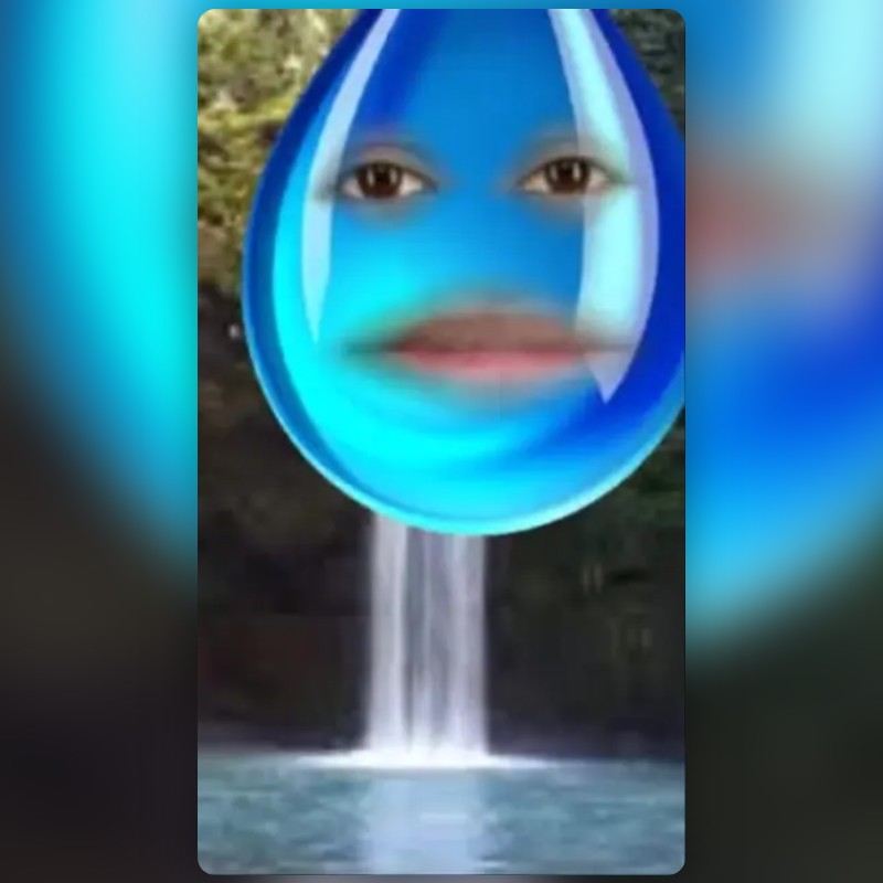 Waterfall Water Lens by Danielle Grace Snapchat Lenses and Filters