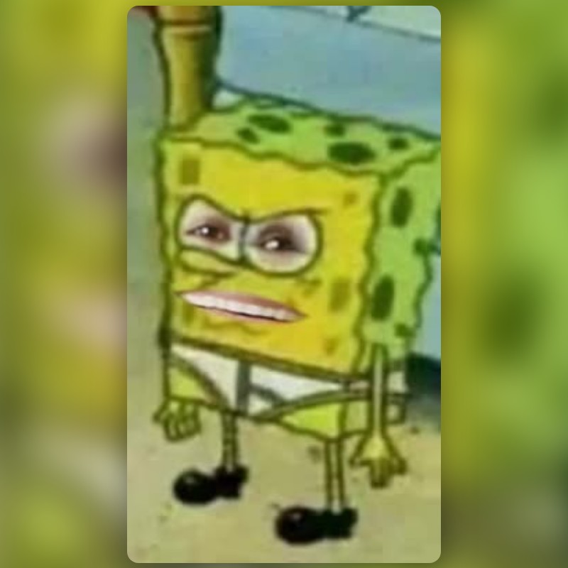 Angry Spongebob Lens By Jaden Denzler Snapchat Lenses And Filters