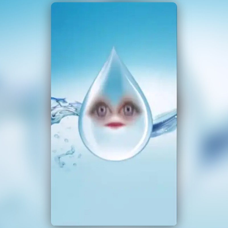 Cute Water Drop Lens by Anastasia Berliana Snapchat Lenses and Filters