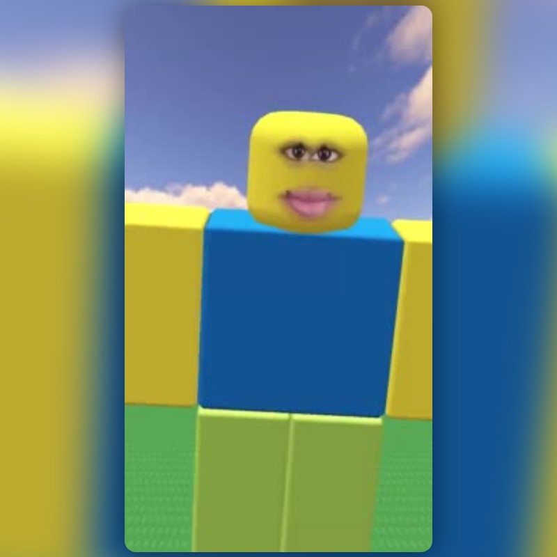 Roblox Noob Lens by cyril - Snapchat Lenses and Filters