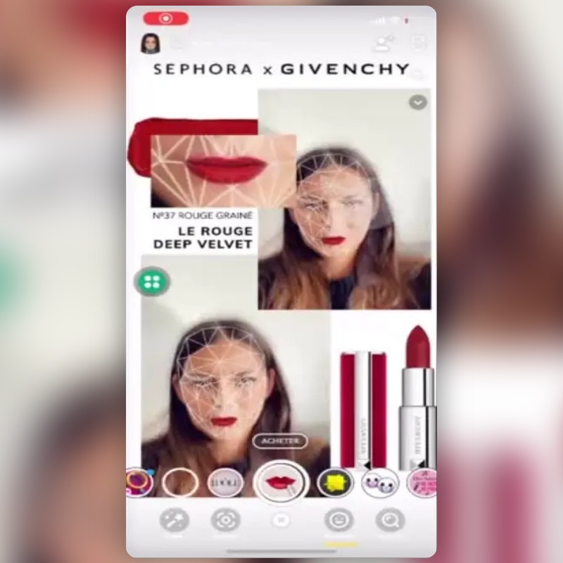 Le Rouge Givenchy 2019 Lens by Sephora France - Snapchat Lenses and Filters