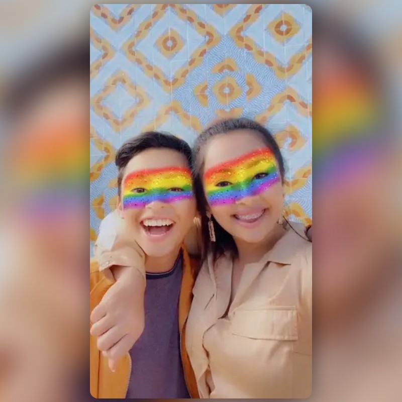 Snapchatが作成したRainbow Faceフィルター | Snapchatレンズ