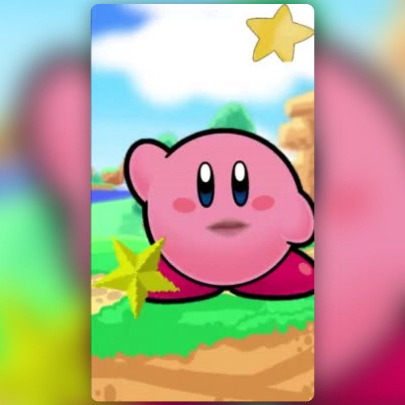 Kirby Fever Lens by ginthaputri 🍦🍟🍕🍝🍧 - Snapchat Lenses and Filters