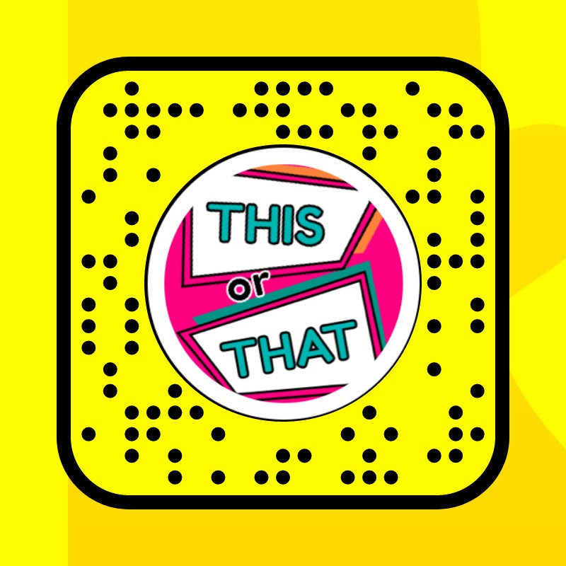 THIS OR THAT Lens by Slide Up App😂💕 Snapchat Lenses and Filters