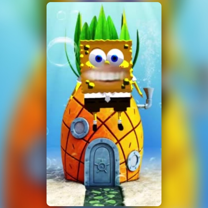 Spongebob Face Lens By Anastasia Berliana Snapchat Lenses And Filters