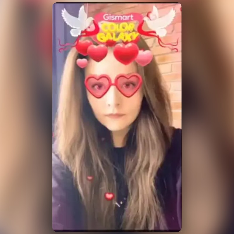 Heart glasses Lens by Flime Instant Snapchat Lenses and Filters
