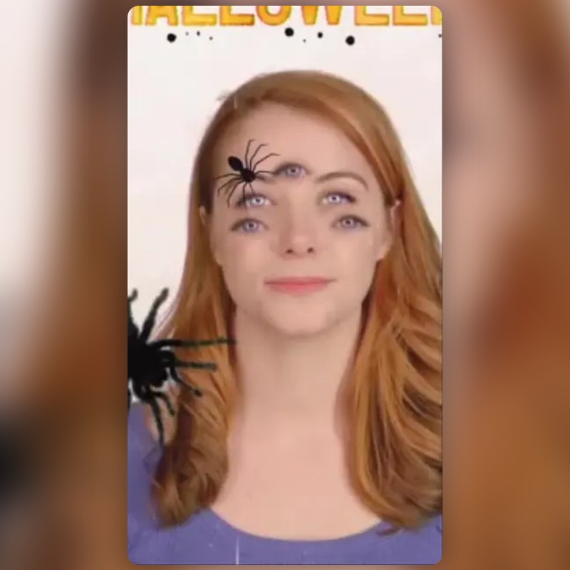 Spider Face Lens by Media Snapchat Lenses and Filters