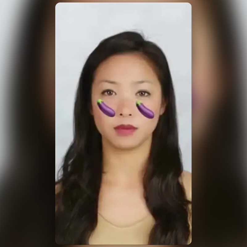 eggplants Lens by Emily D'Onofrio Snapchat Lenses and Filters