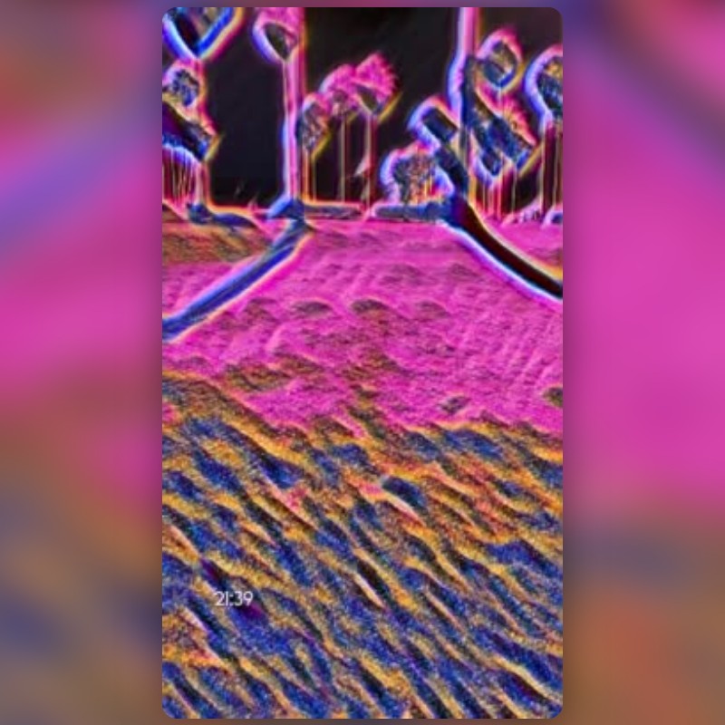 psychedelic lens filter