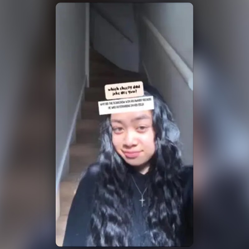 which dad joke r u Lens by Ellie Marquis Snapchat Lenses and Filters