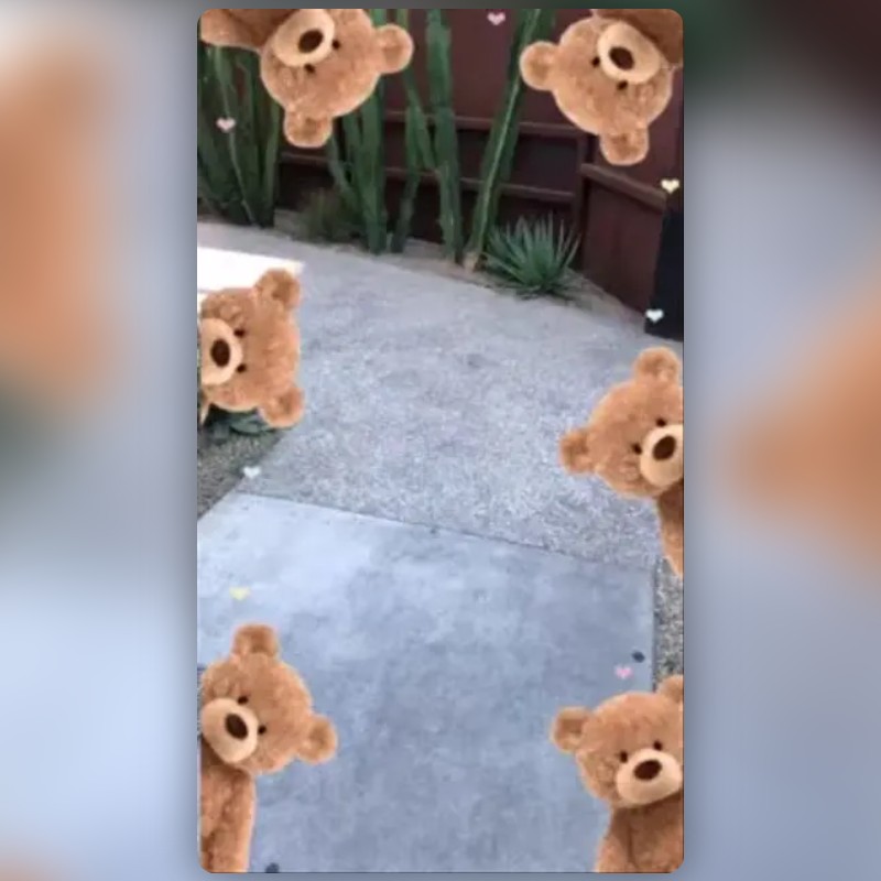 Teddy Bear Lens by evanozh Snapchat Lenses and Filters
