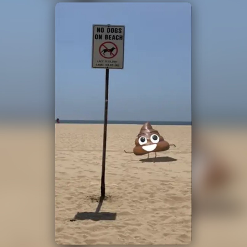 Poop Emoji Lens by Atomic Digital Design - Snapchat Lenses and Filters