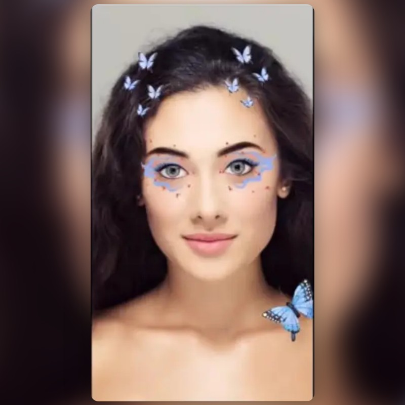 Blue Butterfly Lens by Lens Lab Snapchat Lenses and Filters