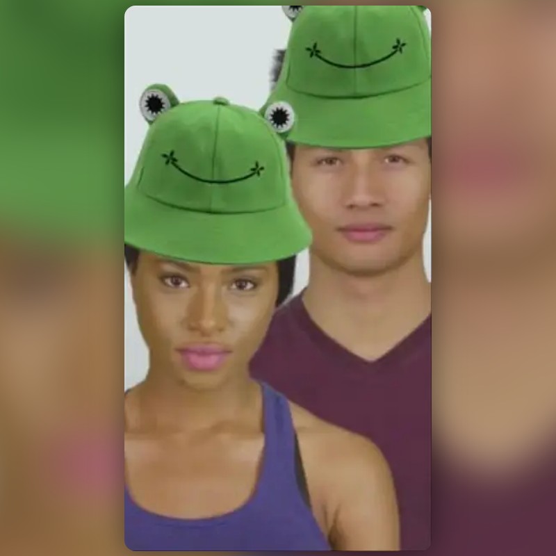 Frog Bucket Hat Lens by Brikke Snapchat Lenses and Filters