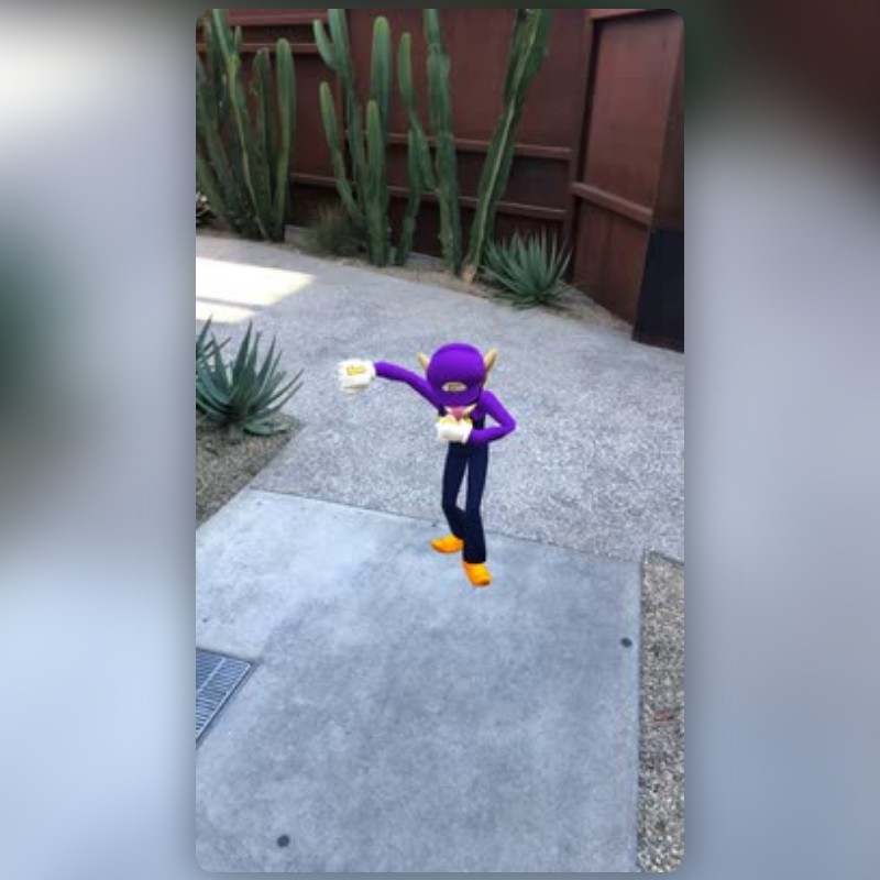 Waluigi Dab Lens by Stephen Scully - Snapchat Lenses and Filters