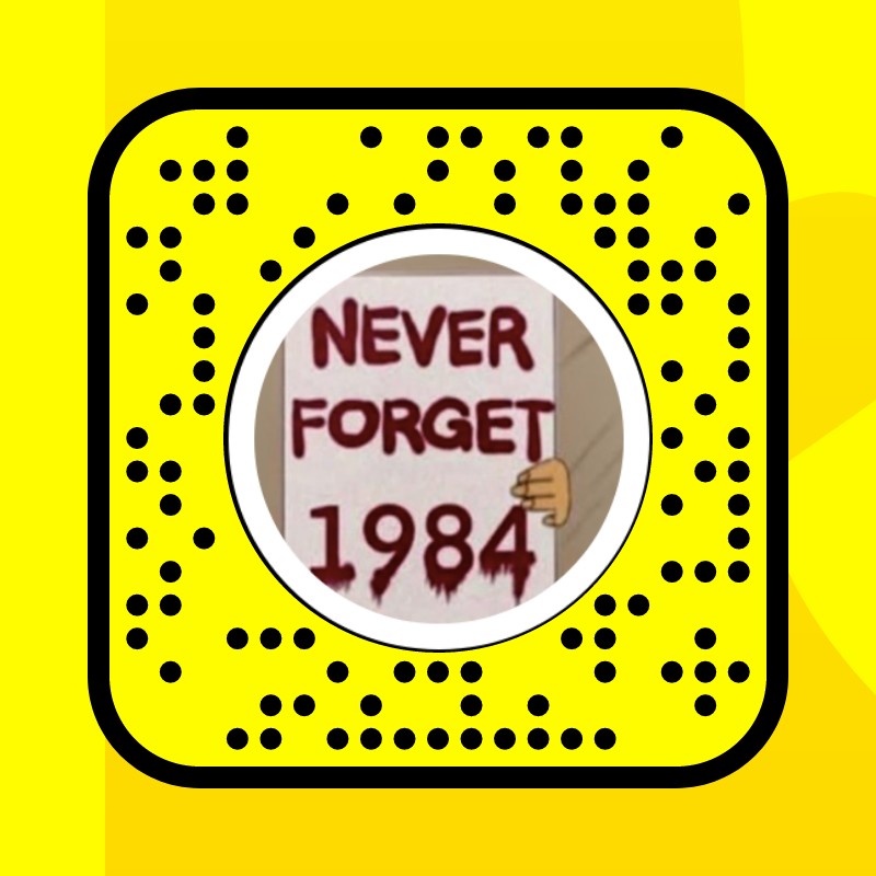 Never forget 1984 Lens by Samrat Pndt ⛳️ - Snapchat Lenses and Filters