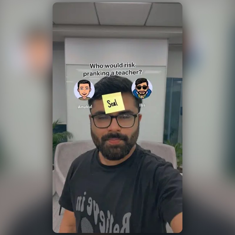 Snapchatが作成したTeacher Pranksterフィルター | Snapchatレンズ