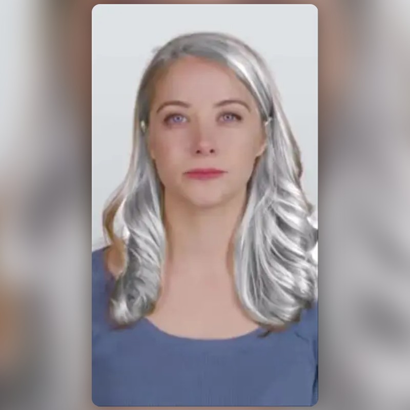 Hair Color White Lens by 360 AXE Snapchat Lenses and Filters