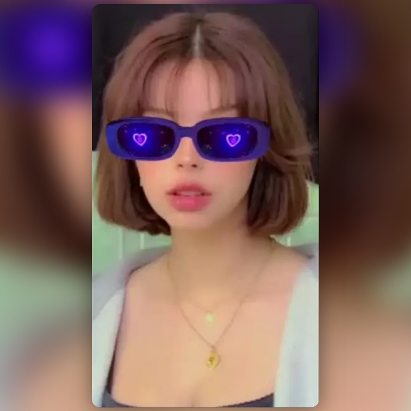 Love Glasses Lens by 𝒞𝒜𝑀𝐼𝑅 Snapchat Lenses and Filters