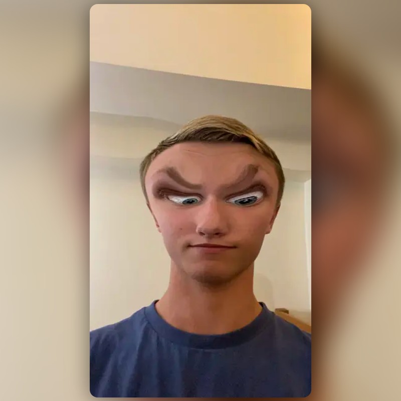 eyebrow simulator Lens by Andrew Young Snapchat Lenses and Filters