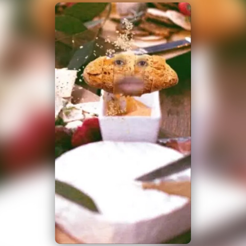 Bread Crumb Face Lens by Danielle Grace – Snapchat Lenses and Filters