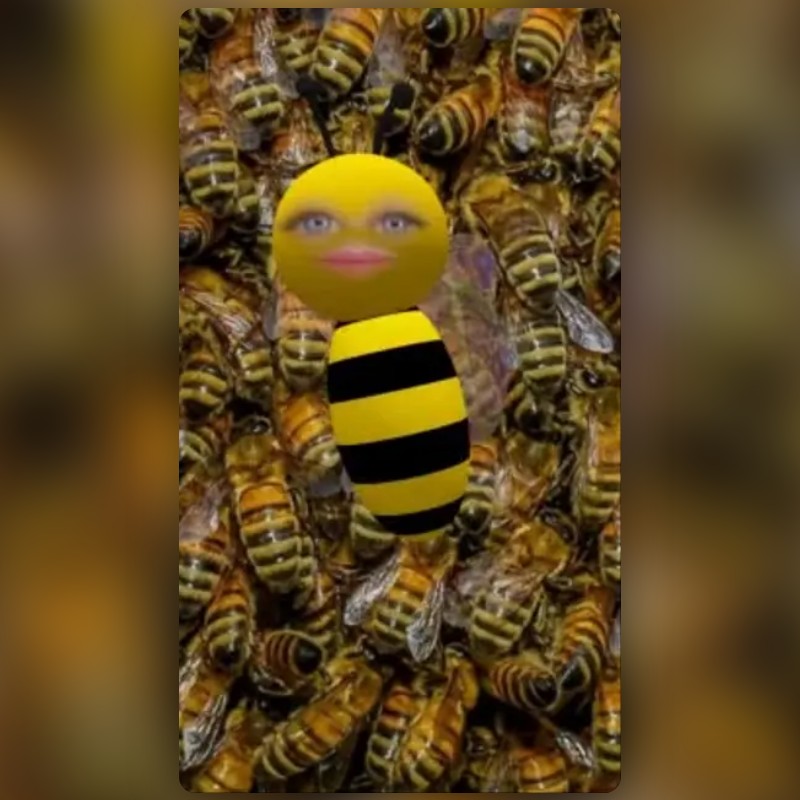 cute bee Lens by Shania - Snapchat Lenses and Filters