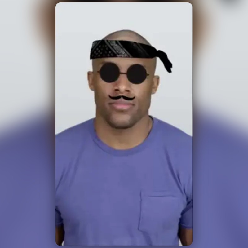 Bandana Guy Lens by binsarhuang Snapchat Lenses and Filters