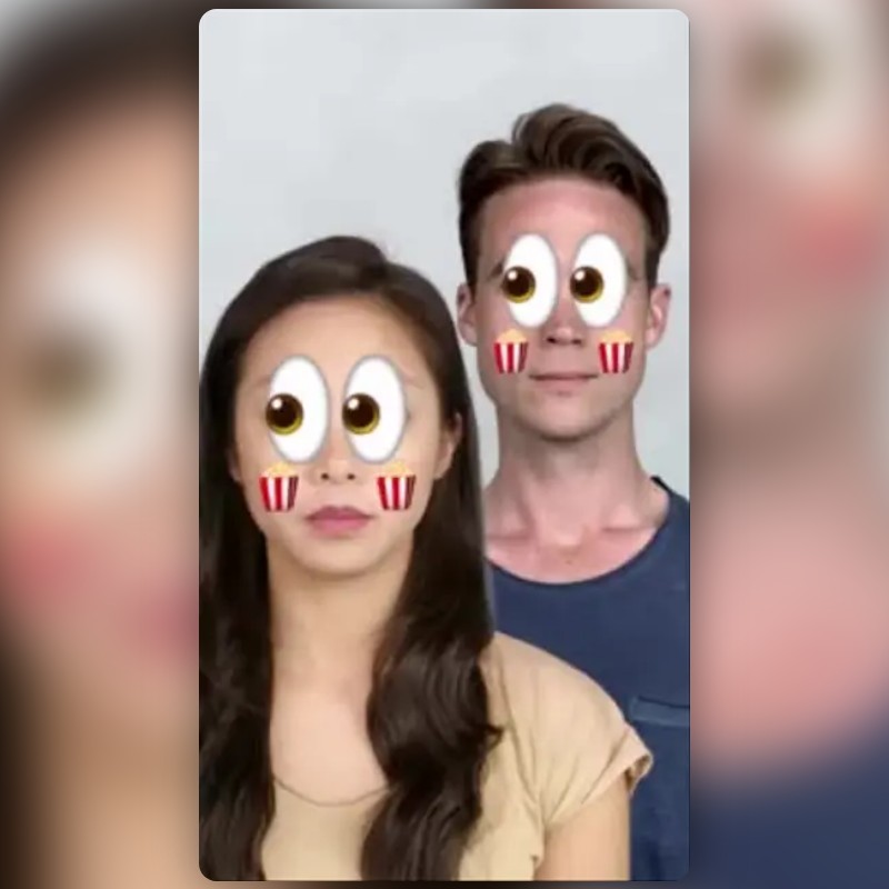 eyes and popcorn Lens by Dexter Hurst Snapchat Lenses and Filters