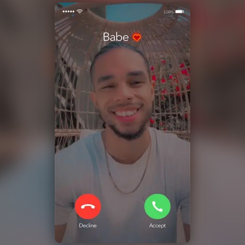 Babe is Calling Lens by Snapchat Snapchat Lenses and Filters