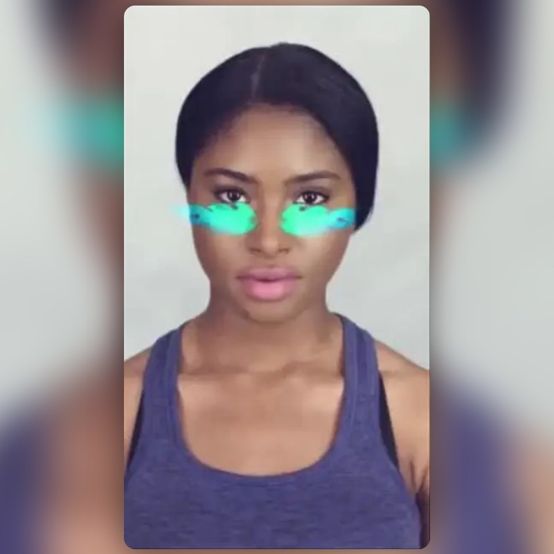 Blue Fire Glasses Lens by Parul Snapchat Lenses and Filters