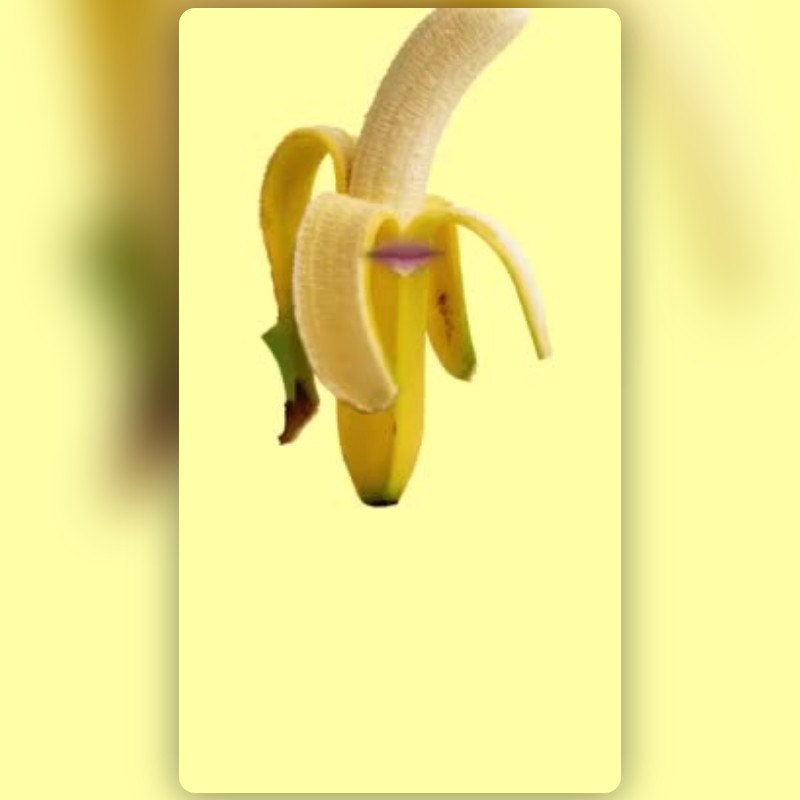 peeled banana Lens by merwin - Snapchat Lenses and Filters