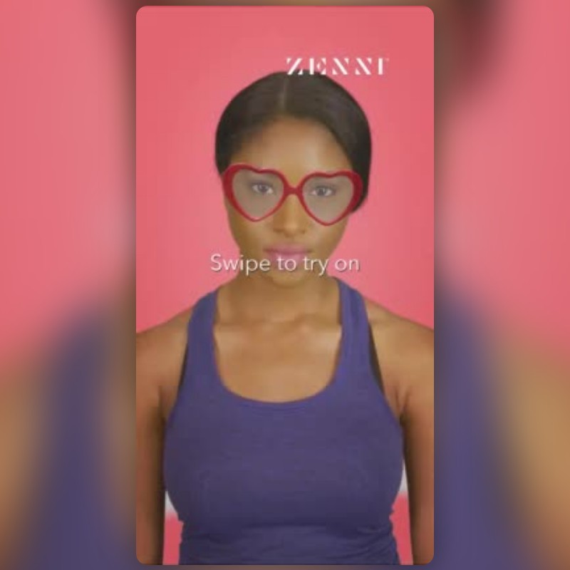 Zenni Heart Selfie Lens By Zenni Optical - Snapchat Lenses And Filters