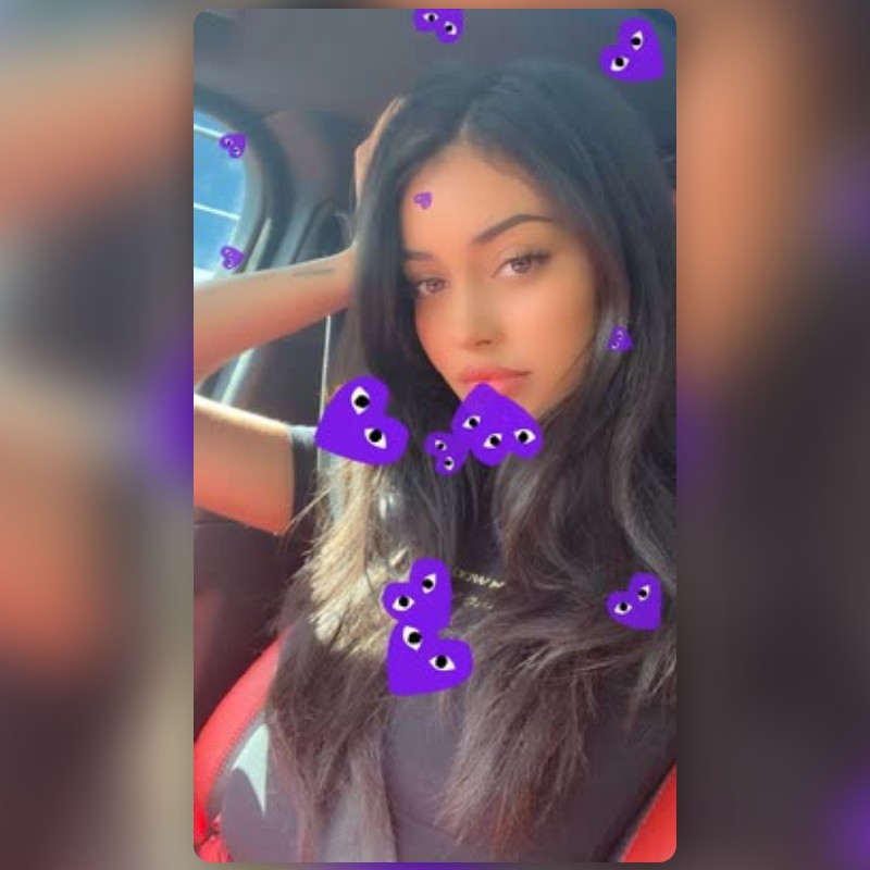 purple heart eyes Lens by trino♡ - Snapchat Lenses and Filters