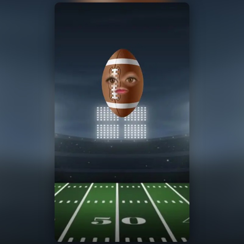 football Lens by Queeny Snapchat Lenses and Filters
