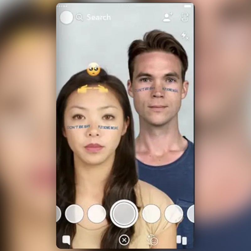 dont be shy Lens by peyt newman - Snapchat Lenses and Filters
