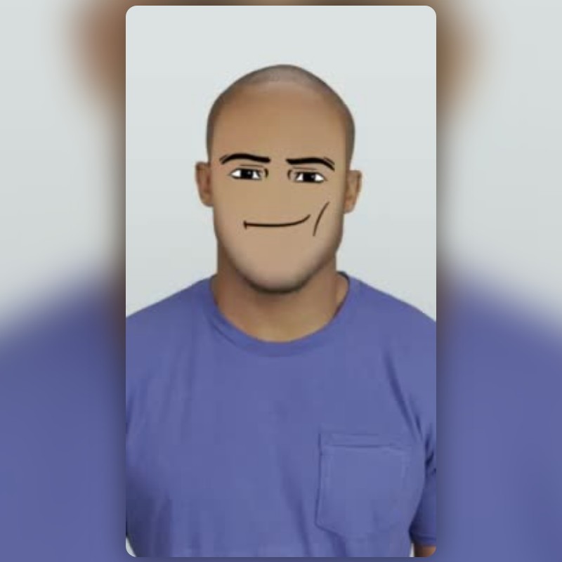 ROBLOX MAN FACE Lens by . >.< . - Snapchat Lenses and Filters