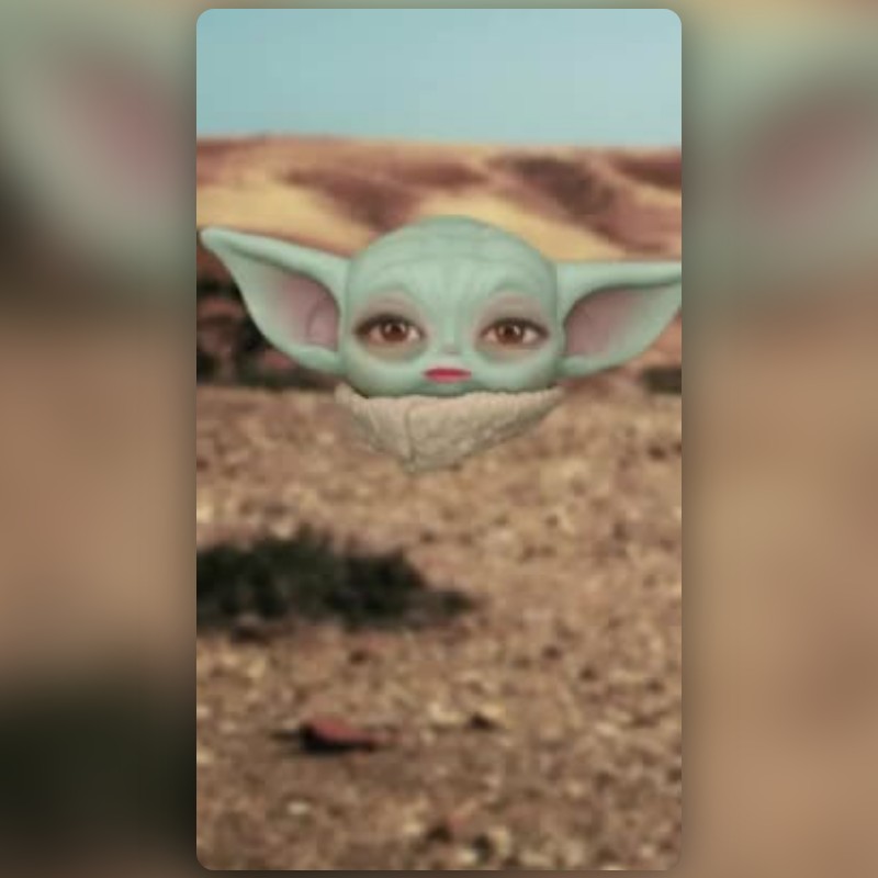 Baby Yoda Lens by Jhanavi - Snapchat Lenses and Filters
