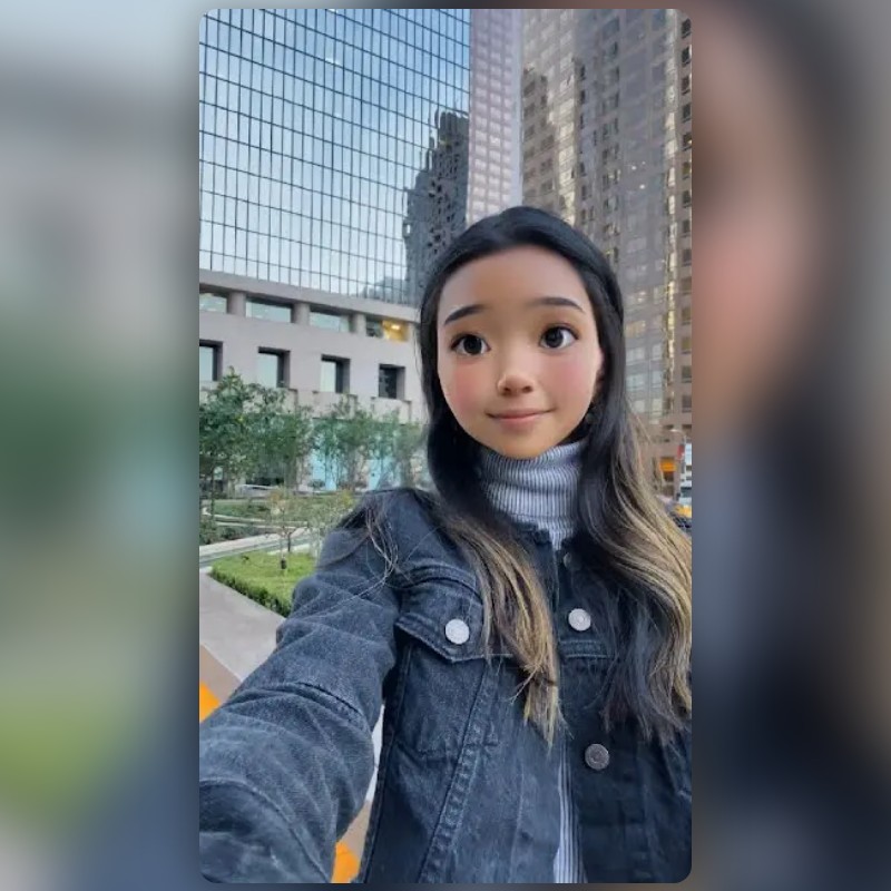 Snapchatが作成したCutie Cartoonフィルター | Snapchatレンズ