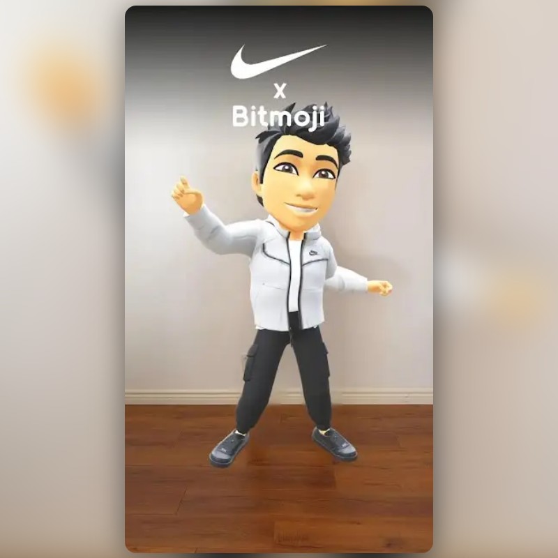 Nike x Bitmoji Lens by Snapchat