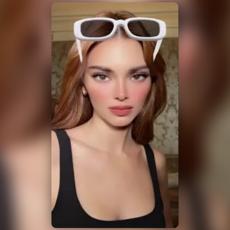 White Glasses Lens by Francis💋 Snapchat Lenses and Filters
