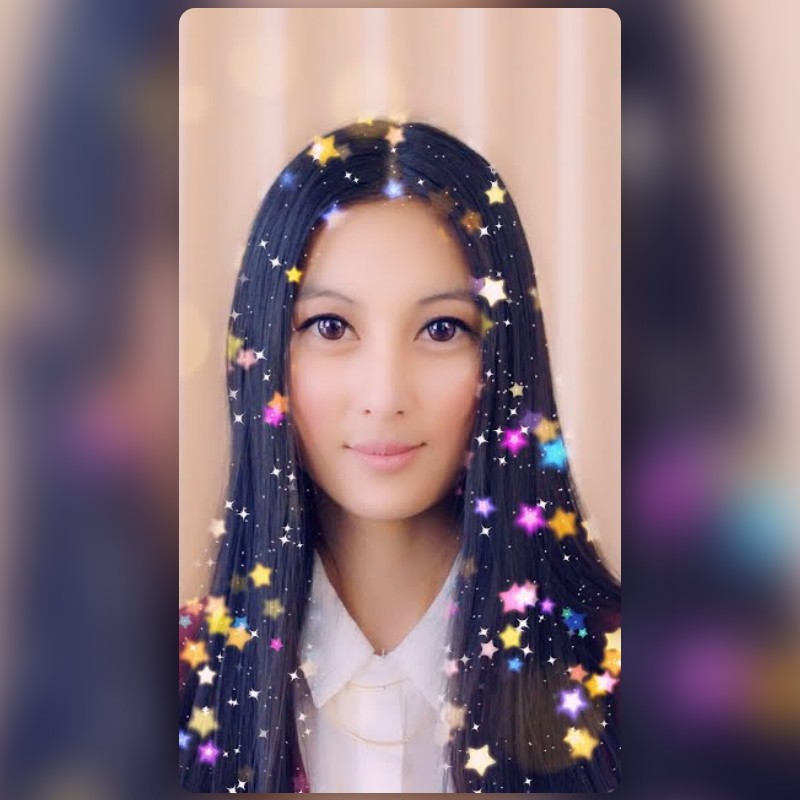 Starry Hair Lens By Snapchat - Snapchat Lenses And Filters