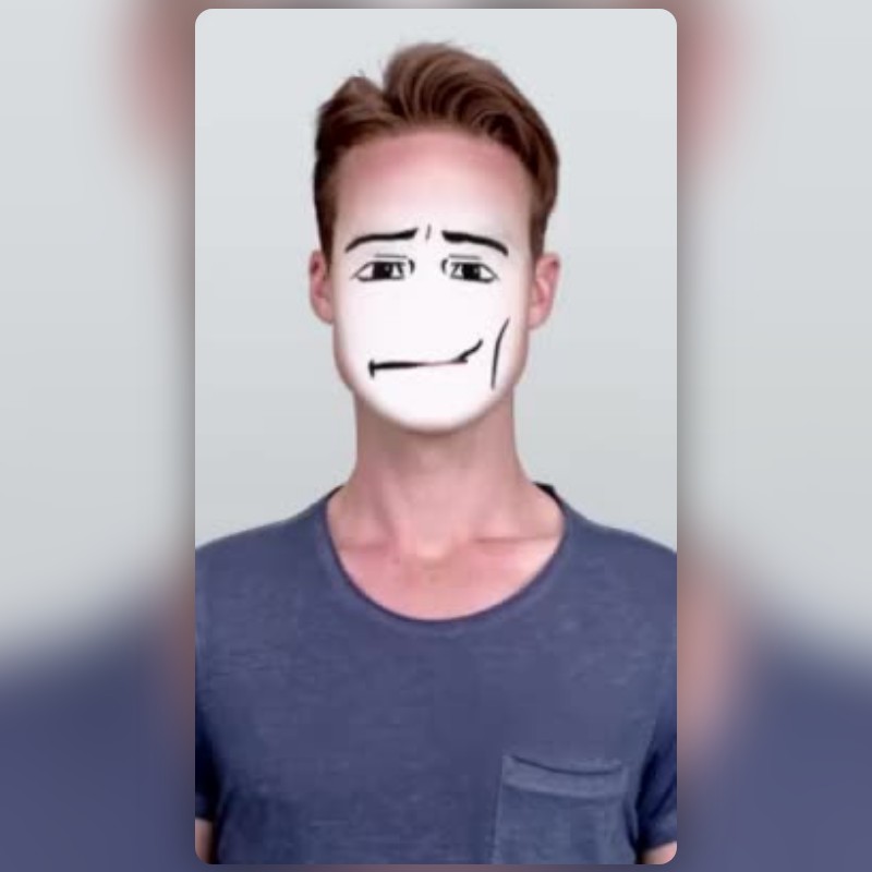 ROBLOX MAN FACE Lens by . >.< . - Snapchat Lenses and Filters