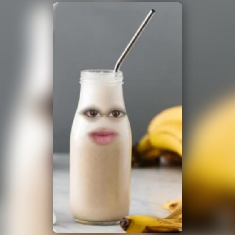 เลนส์ Banana Milk สร้างโดย Rista Nurfajrianti เลนส์และฟิลเตอร์ Snapchat