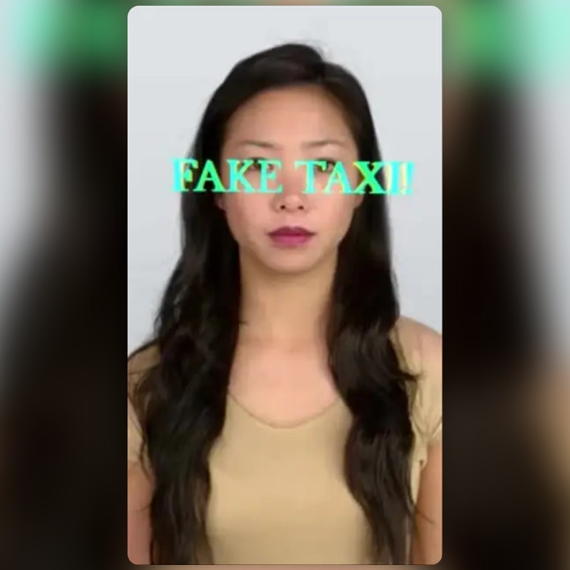 fake taxi Lens by Silke. Snapchat Lenses and Filters