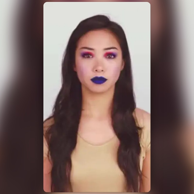 เลนส์ Blue lips สร้างโดย Under 25 AMCEC เลนส์และฟิลเตอร์ Snapchat